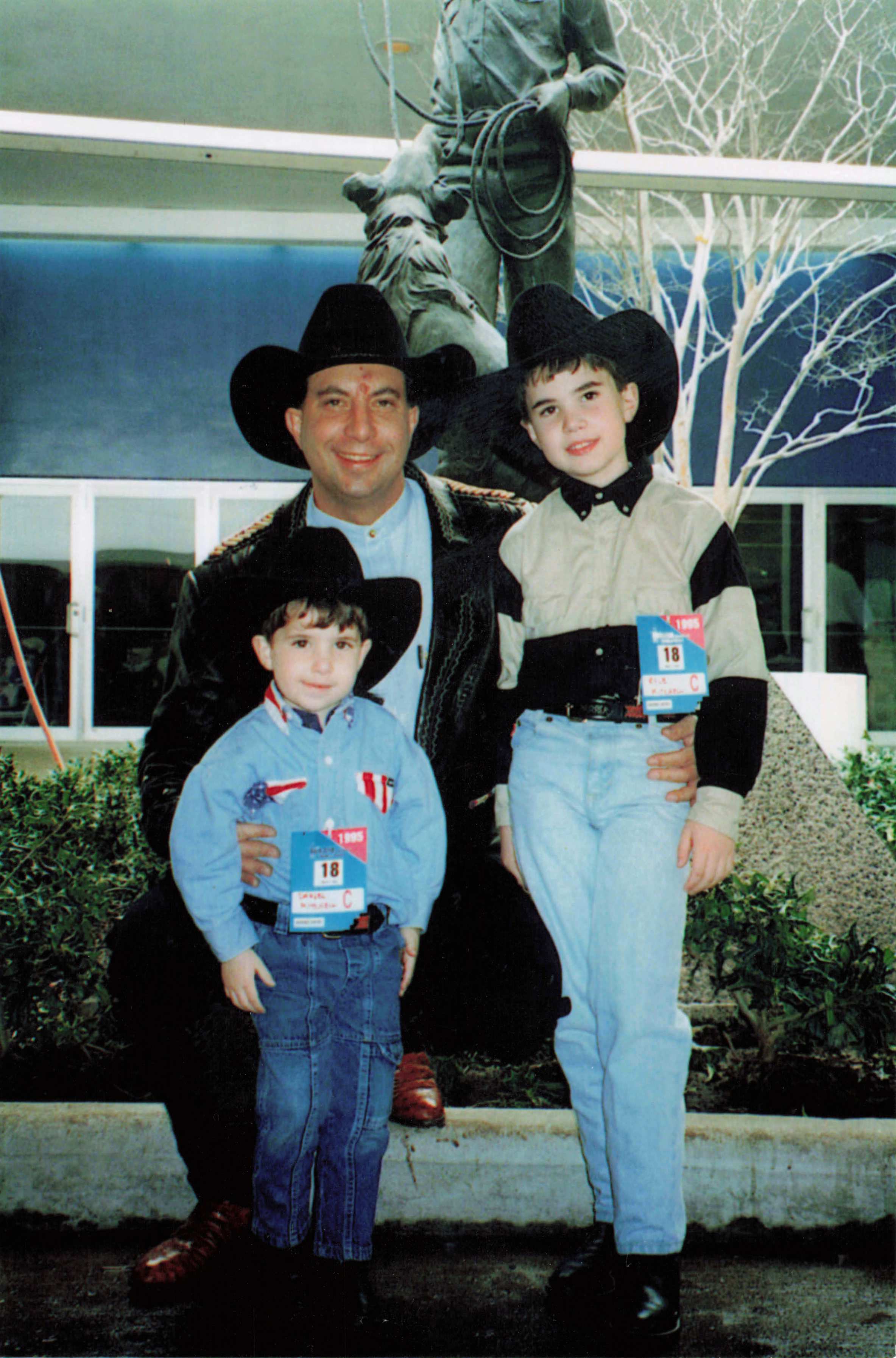 Jim, Kyle, and Dan at the Houston Livestock Show and Rodeo