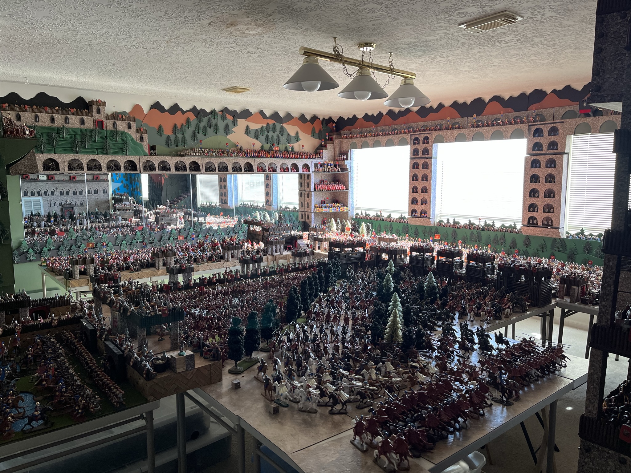 upstairs toy soldier diorama